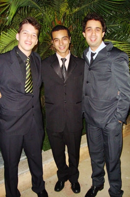 Recuerdos TOP FRANCA: com Matheus Louzada,  João Paulo Bieli e Douglas Cruz